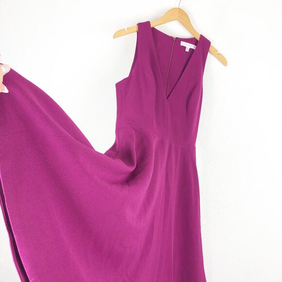 NWOT Dress The Population Catalina Fit & Flare Cocktail Dress Large Magenta Chic - Picture 11 of 13